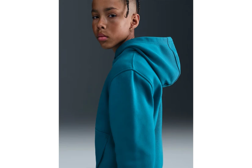 Nike Sportswear Club Fleece Παιδικό Φούτερ Με Κουκούλα Πετρόλ