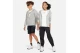Nike Sportswear Club Fleece Παιδική Ζακέτα με Κουκούλα Γκρι