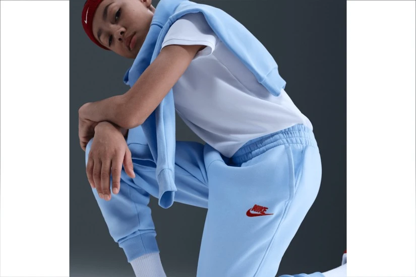 Nike Sportswear Club Fleece Παιδικό Παντελόνι Φόρμας Σιέλ