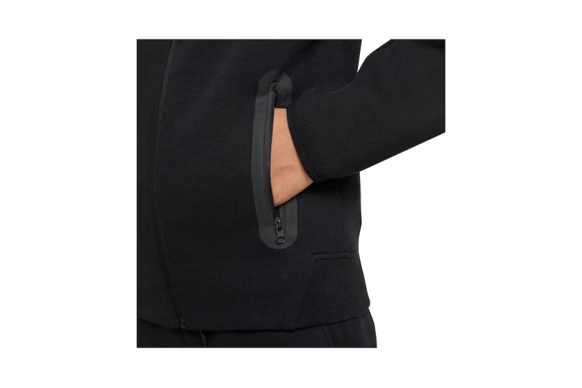Nike Sportswear Tech Fleece Παιδική Ζακέτα με Κουκούλα Μαύρη