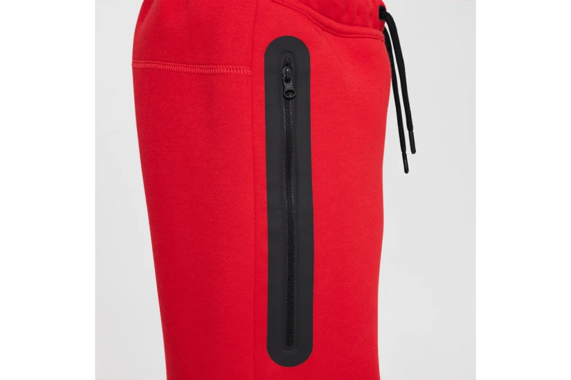 Nike Tech Fleece Παιδική Αθλητική Βερμούδα Κόκκινη, Μαύρη