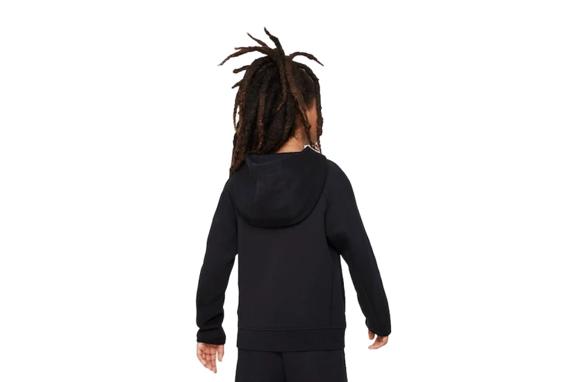 Nike Sportswear Tech Fleece Παιδικό Φούτερ Με Κουκούλα Μαύρο