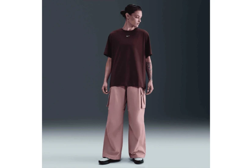 Nike Sportswear Essentials Γυναικείο Κοντομάνικο T-Shirt Μπορντό