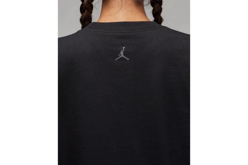 Jordan Graphic Γυναικείο Κοντομάνικο T-Shirt Μαύρο, Γκρι, Λευκό