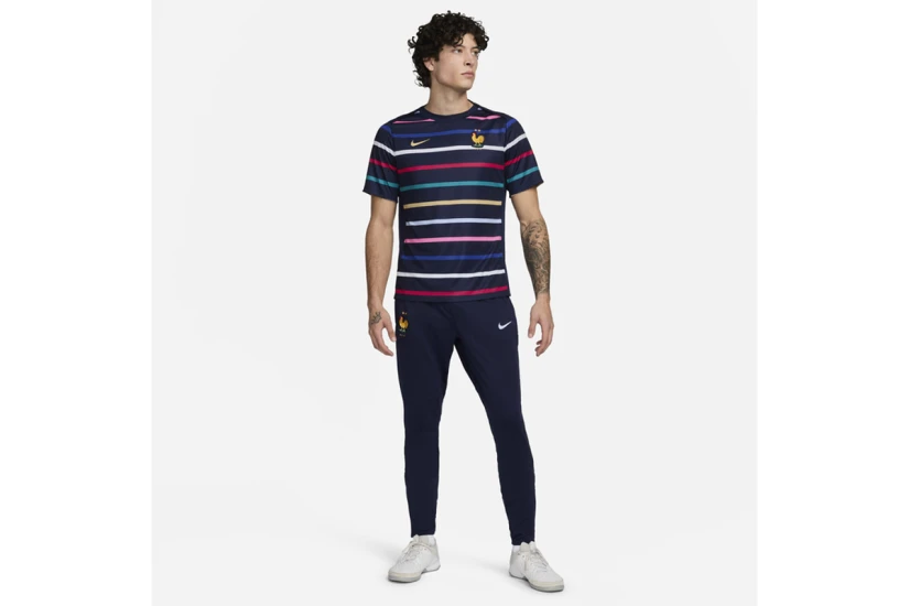 Nike Dri-FIT FFF Pre-Match Ανδρική Ποδοσφαιρική Φανέλα Εθνικής Γαλλίας