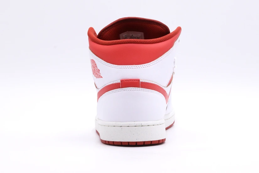 Jordan Air 1 Dune Red Mid Ανδρικά Sneakers Λευκά, Κόκκινα