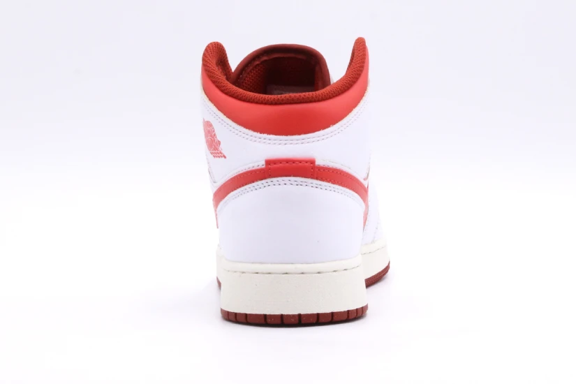 Jordan Air 1 Dune Red Special Edition Mid Sneakers Λευκά, Κόκκινα
