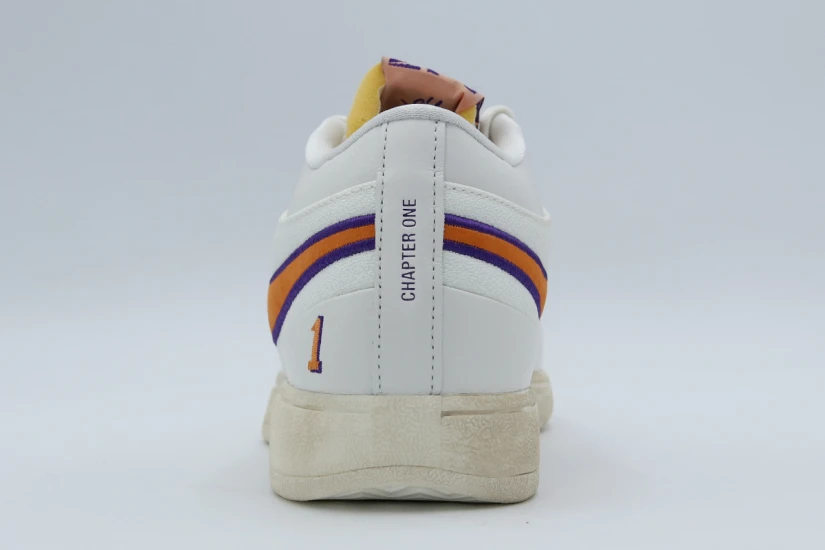 Nike Book 1 Decade Ανδρικά Μπασκετικά Παπούτσια Εκρού, Πορτοκαλί, Μωβ