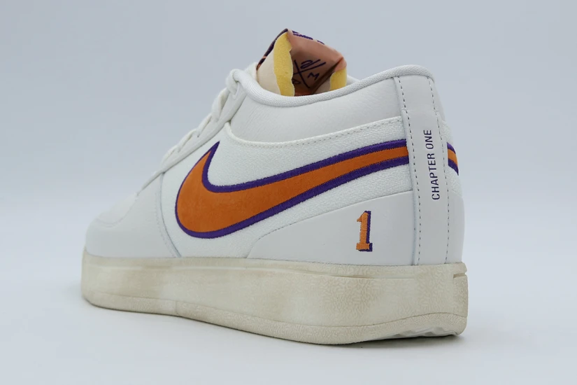 Nike Book 1 Decade Ανδρικά Μπασκετικά Παπούτσια Εκρού, Πορτοκαλί, Μωβ