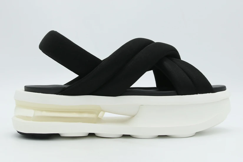 Nike Air Max Isla Γυναικεία Σανδάλια Μαύρα, Λευκά, Εκρού
