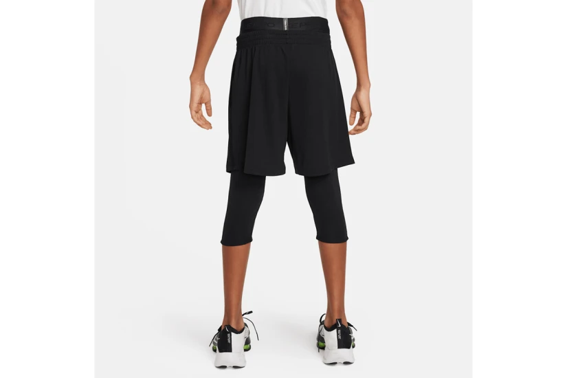 Nike Pro Dri-Fit 3/4 Παιδικό Κολάν Κάπρι Μαύρο