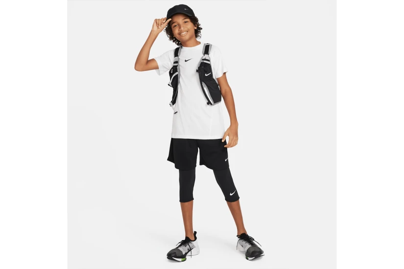 Nike Pro Dri-Fit 3/4 Παιδικό Κολάν Κάπρι Μαύρο