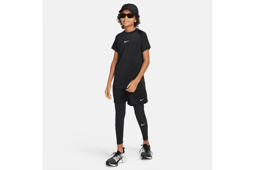Nike Pro Dri-Fit Παιδικό Μακρύ Κολάν Μαύρο