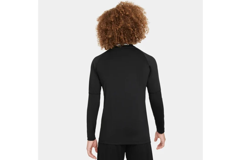 Nike Pro Dri-Fit Παιδική Ισοθερμική Μακρυμάνικη Μπλούζα Μαύρη