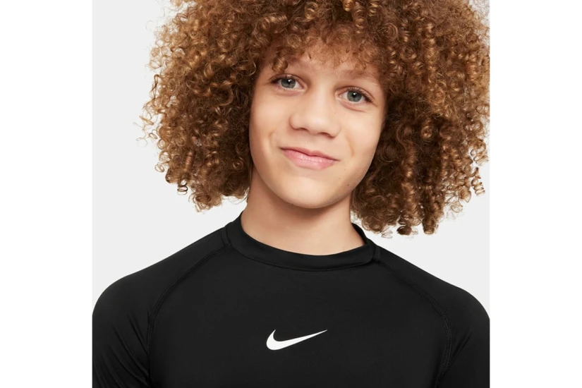 Nike Pro Dri-Fit Παιδική Ισοθερμική Μακρυμάνικη Μπλούζα Μαύρη