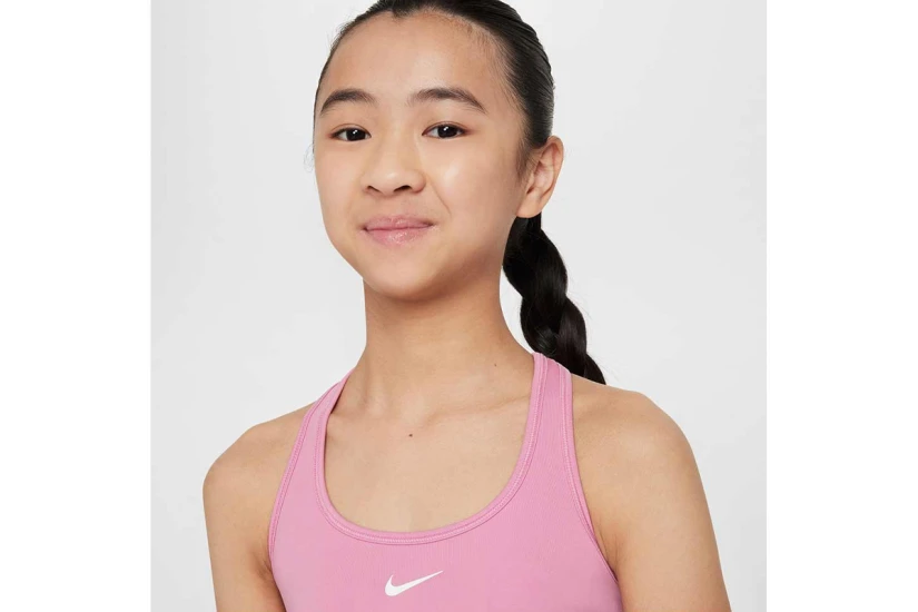 Nike Dri-FIT Swoosh Παιδικό Μπουστάκι Ροζ