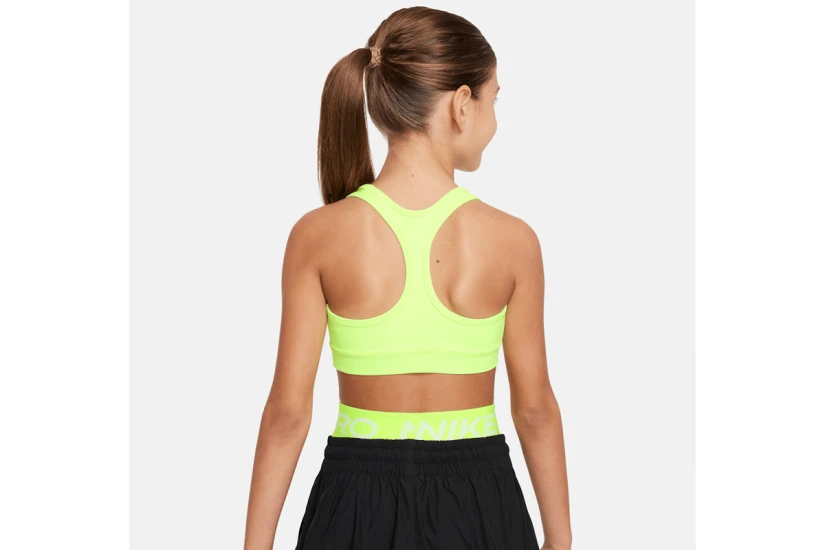 Nike Dri-FIT Swoosh Παιδικό Μπουστάκι Κίτρινο Φλούο