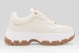 Guess Berrett 4G Logo Γυναικεία Sneakers Εκρού, Λευκά, Καφέ, Χρυσά
