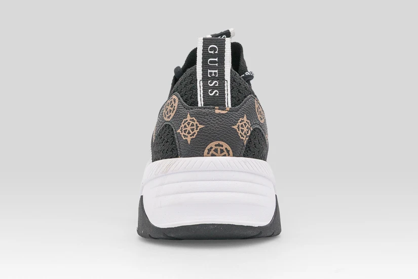 Guess Genga Γυναικεία Sneakers Μαύρα, Λευκά, Μπεζ