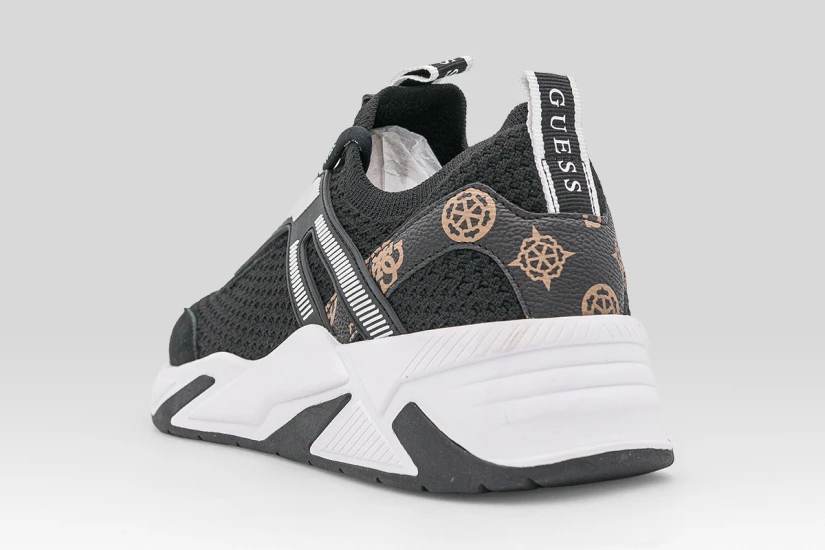Guess Genga Γυναικεία Sneakers Μαύρα, Λευκά, Μπεζ