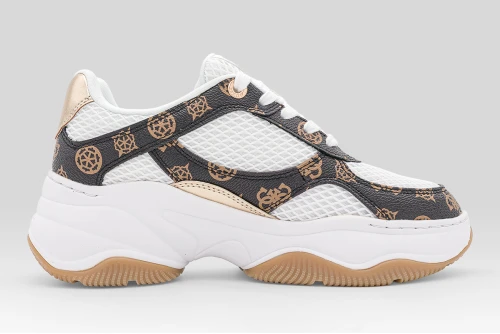 Guess Harpaa Logo Chain Sneakers (FLPHARFAL12 WHIBR)