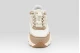 Guess Imeri Perforated Insert Γυναικεία Sneakers Εκρού, Καφέ, Λευκά, Χρυσά