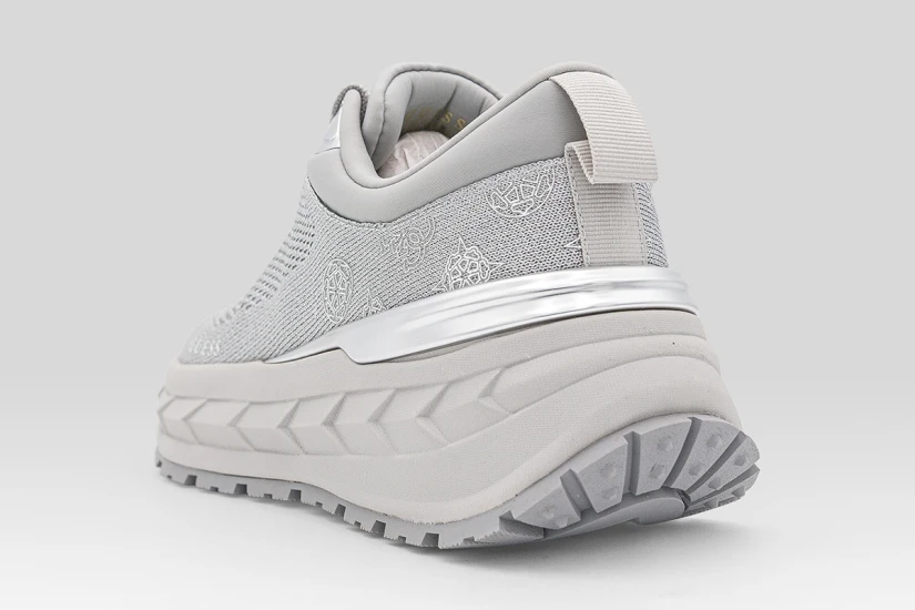 Guess Runit 4G Logo Γυναικεία Sneakers Ασημί, Γκρι