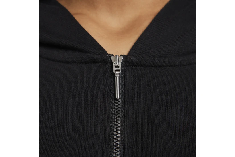 Nike Sportswear Chill Terry Γυναικεία Ζακέτα με Κουκούλα Μαύρη