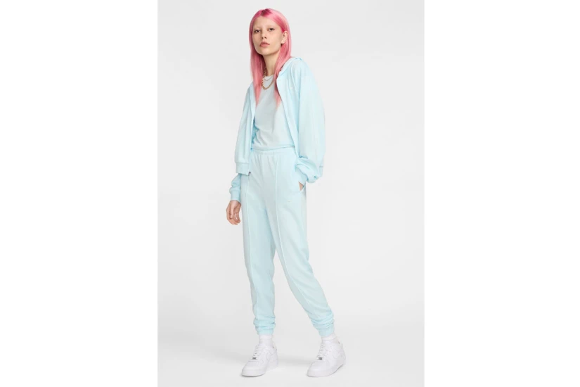 Nike Sportswear Chill Terry Γυναικείο Παντελόνι Φόρμας Γαλάζιο