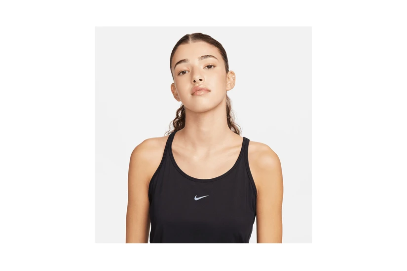Nike One Classic Dri-FIT Γυναικεία Αμάνικη Μπλούζα Μαύρη