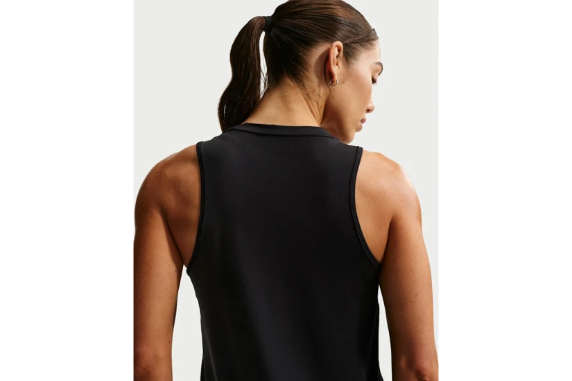 Nike One Classic Dri-FIT Γυναικεία Αμάνικη Μπλούζα Μαύρη