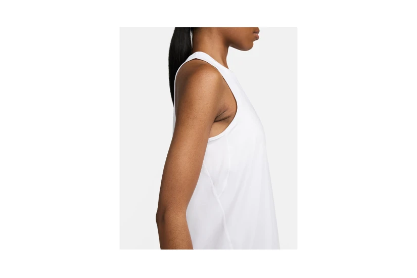 Nike One Classic Dri-Fit Γυναικεία Αμάνικη Μπλούζα Λευκή