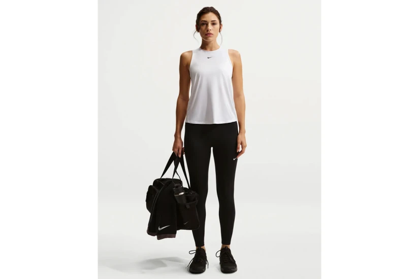 Nike One Classic Dri-FIT Γυναικεία Αμάνικη Μπλούζα Λευκή