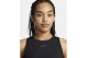 Nike One Classic Dri-FIT Γυναικεία Αμάνικη Crop Top Μπλούζα Μαύρη