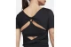 Nike One Classic Dri-FIT Γυναικεία Κοντομάνικη Crop Μπλούζα Μαύρη