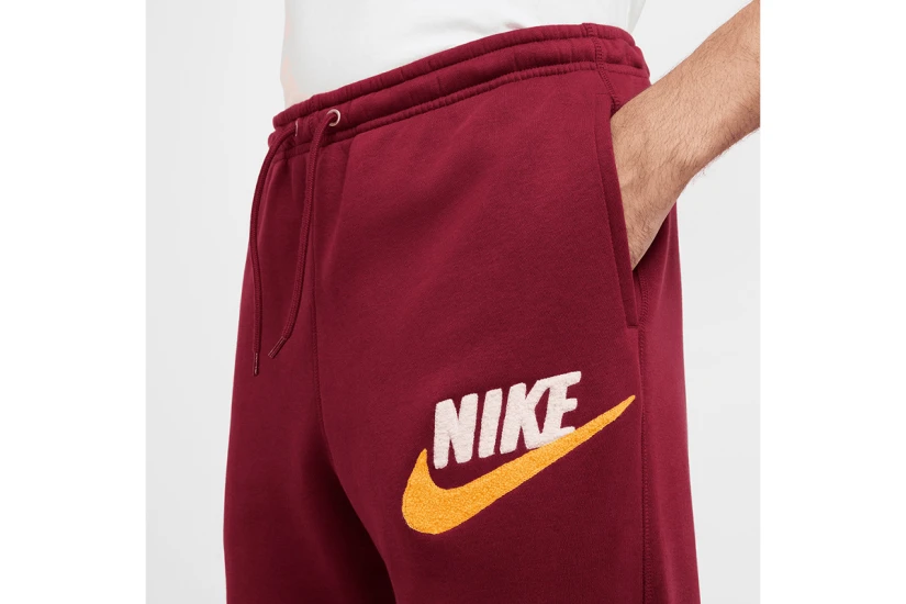 Nike Club Fleece Ανδρικό Παντελόνι Φόρμας Μπορντό
