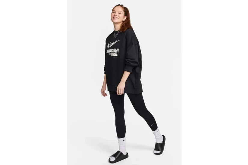 Nike One Dri-FIT Γυναικείο Ψηλόμεσο Μακρύ Κολάν Μαύρο