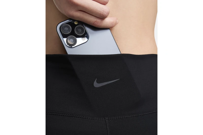 Nike One Dri-FIT Γυναικείο Ψηλόμεσο Crop Κολάν Μαύρο