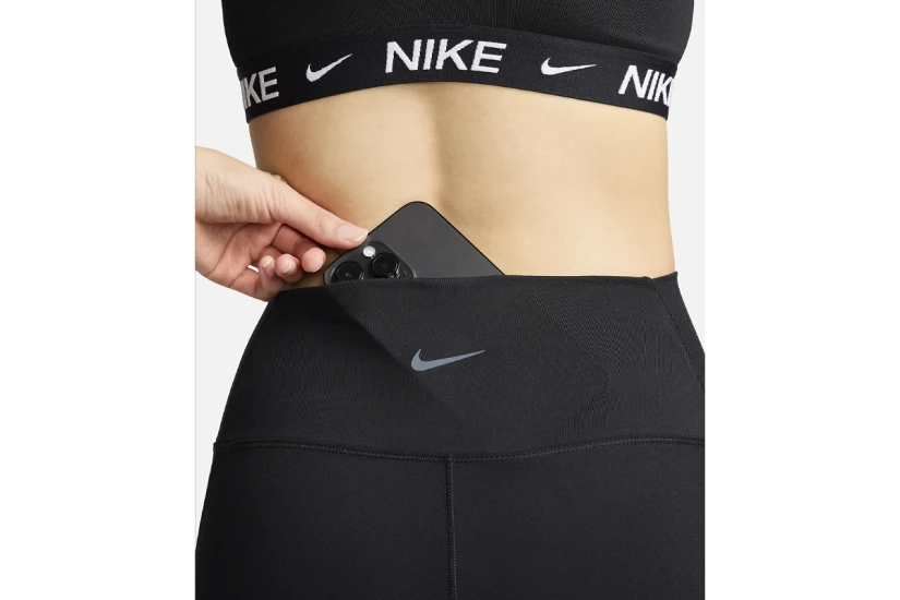 Nike One Dri-FIT Γυναικείο Ψηλόμεσο 7/8 Μακρύ Κολάν Μαύρο