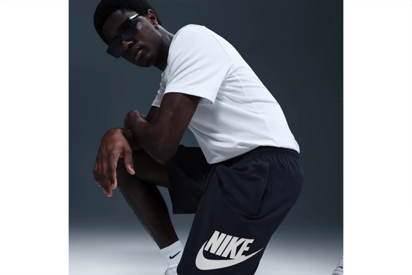 Nike Club Woven Ανδρική Αθλητική Βερμούδα Μπλε Σκούρο