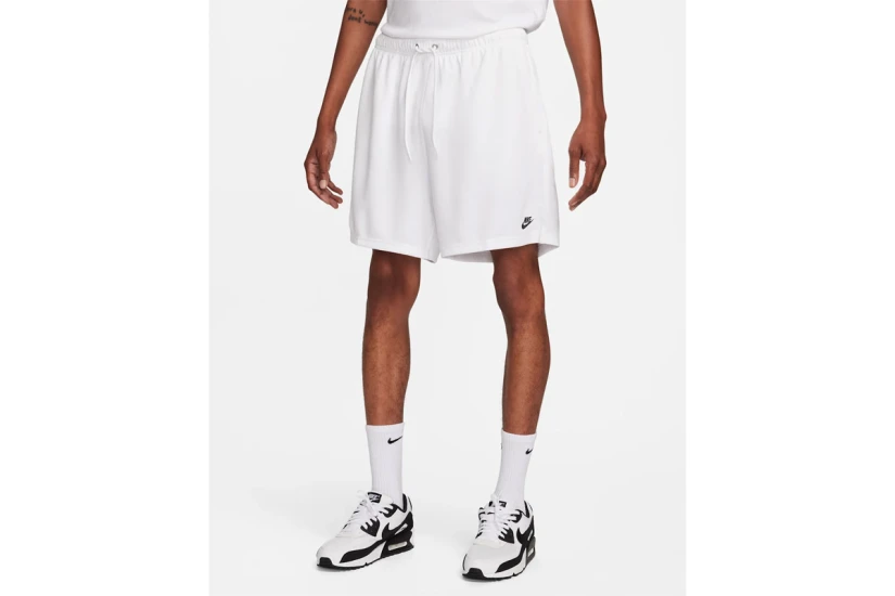 Nike Club Mesh Flow Ανδρικό Αθλητικό Σορτς Λευκό
