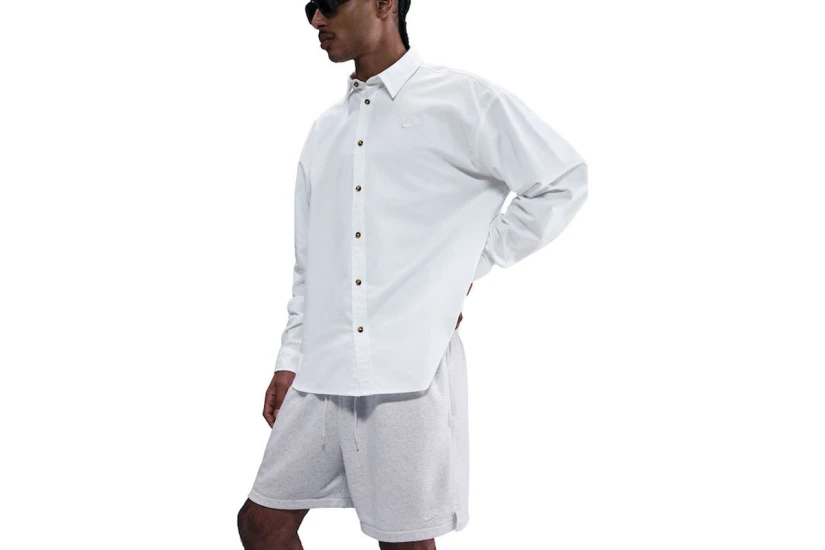 Nike Club French Terry Flow Ανδρικό Αθλητικό Σορτς Γκρι Ανοιχτό