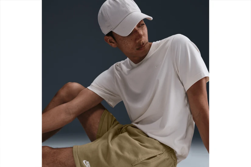Nike Club French Terry Flow Ανδρικό Αθλητικό Σορτς Μπεζ