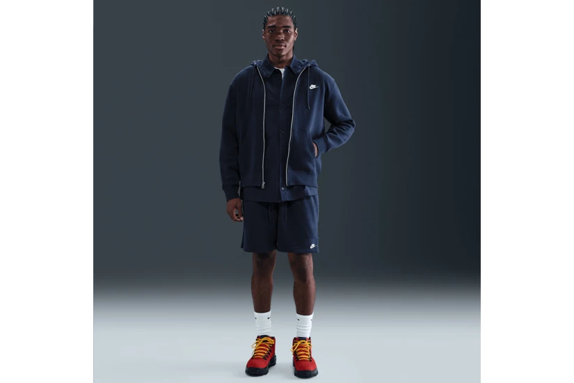 Nike Club French Terry Flow Ανδρικό Αθλητικό Σορτς Μπλε Σκούρο