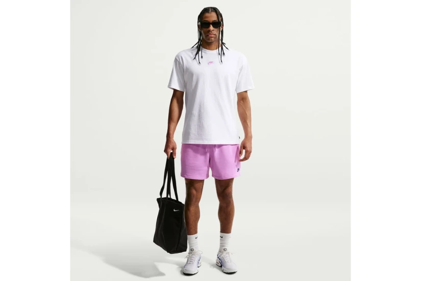 Nike Club French Terry Flow Ανδρικό Αθλητικό Σορτς Ροζ