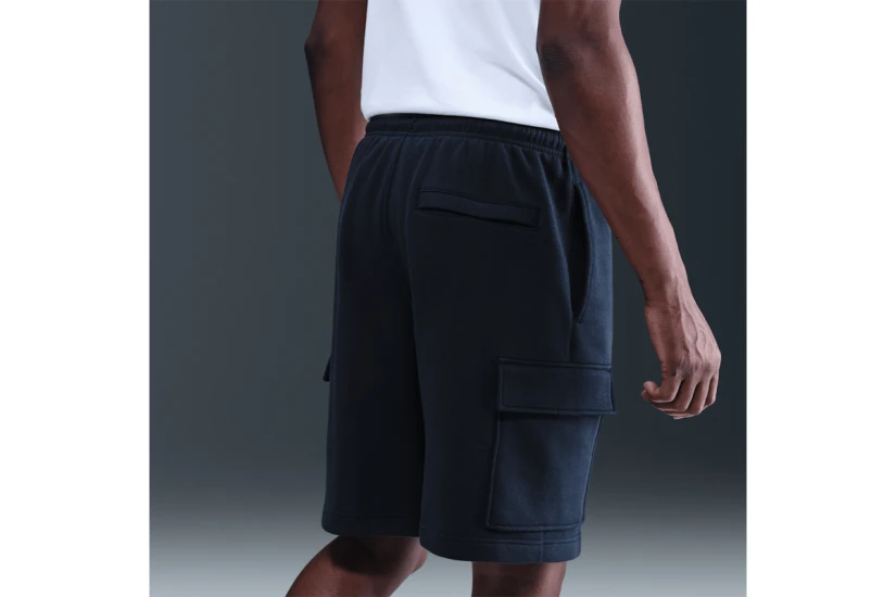 Nike Club Fleece Cargo Ανδρική Αθλητική Βερμούδα Μπλε Σκούρο