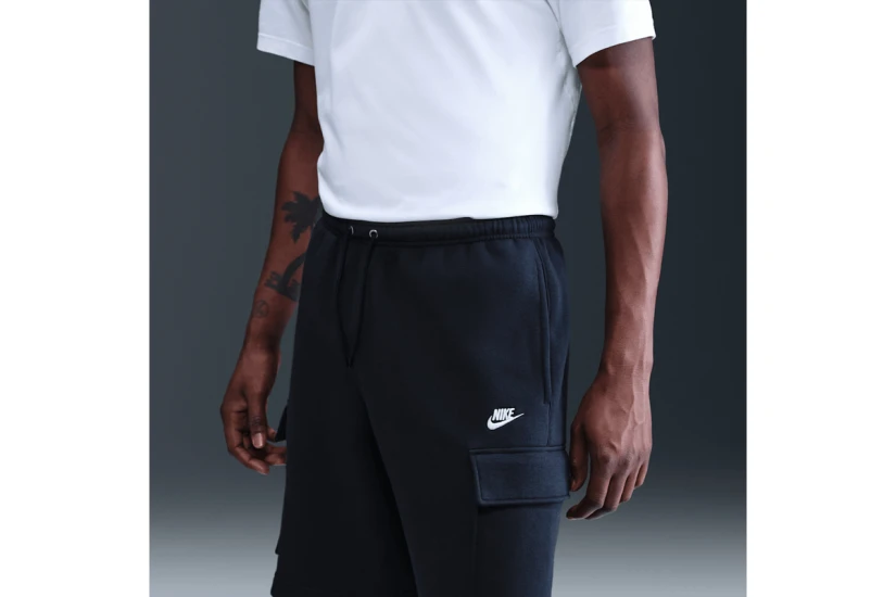 Nike Club Fleece Cargo Ανδρική Αθλητική Βερμούδα Μπλε Σκούρο