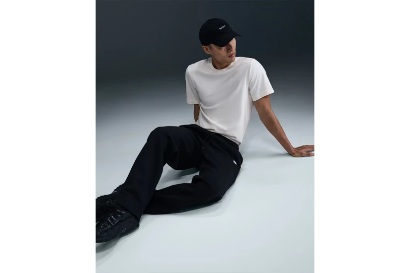 Nike Club Open-Hem Fleece Ανδρικό Παντελόνι Φόρμας Μαύρο