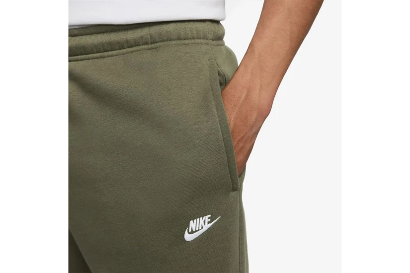 Nike Club Fleece Ανδρικό Παντελόνι Φόρμας Λαδί