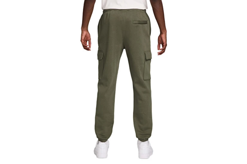 Nike Club Fleece Ανδρικό Παντελόνι Φόρμας Cargo Χακί